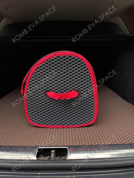 EVA органайзер XL в багажник сірий з червоним кантом carbagxl-grayred фото